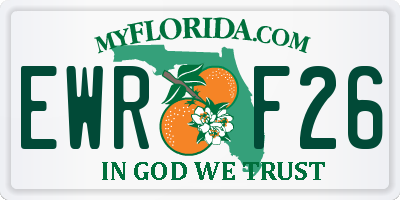 FL license plate EWRF26