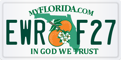 FL license plate EWRF27