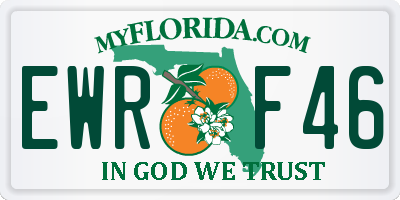 FL license plate EWRF46