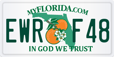 FL license plate EWRF48