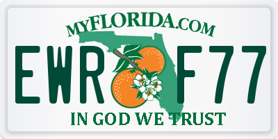 FL license plate EWRF77