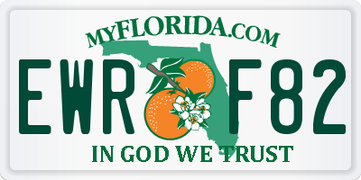 FL license plate EWRF82