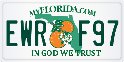 FL license plate EWRF97