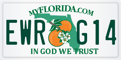 FL license plate EWRG14