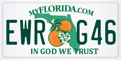 FL license plate EWRG46