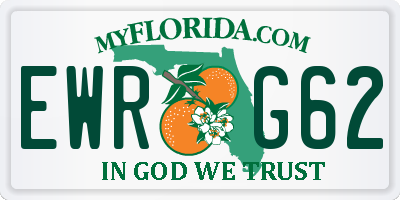 FL license plate EWRG62