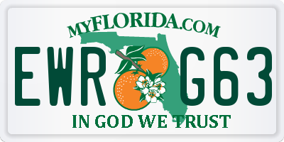 FL license plate EWRG63