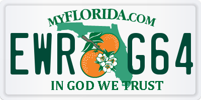 FL license plate EWRG64