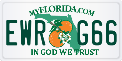 FL license plate EWRG66
