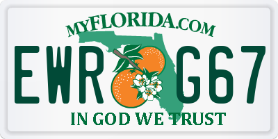 FL license plate EWRG67
