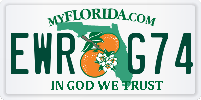 FL license plate EWRG74