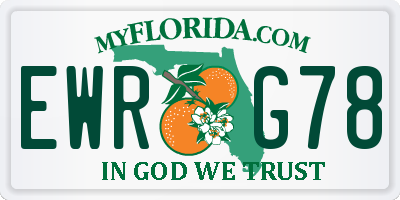FL license plate EWRG78