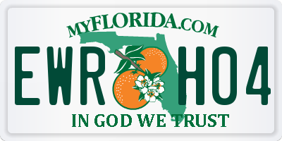 FL license plate EWRH04