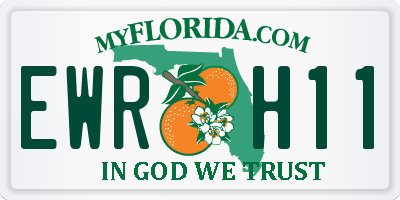 FL license plate EWRH11