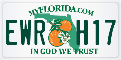 FL license plate EWRH17