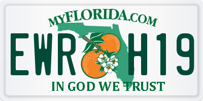 FL license plate EWRH19