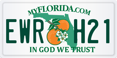 FL license plate EWRH21