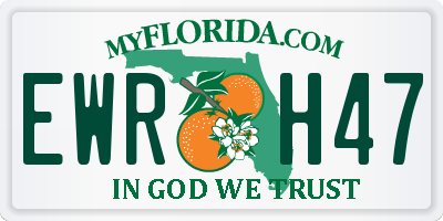 FL license plate EWRH47