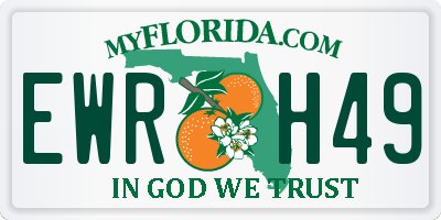 FL license plate EWRH49