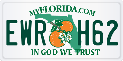 FL license plate EWRH62