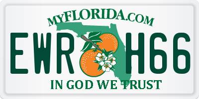 FL license plate EWRH66