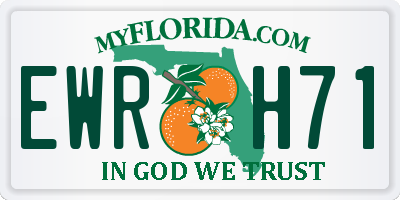 FL license plate EWRH71