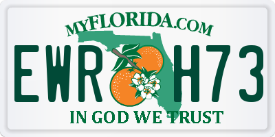 FL license plate EWRH73