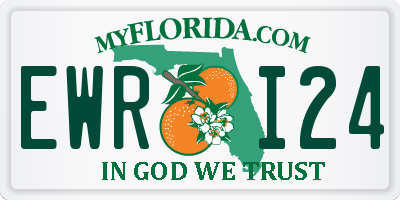 FL license plate EWRI24