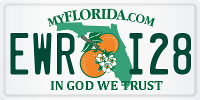 FL license plate EWRI28