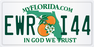 FL license plate EWRI44