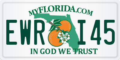FL license plate EWRI45