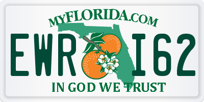 FL license plate EWRI62
