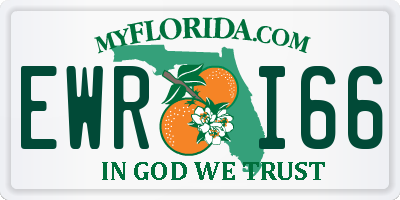 FL license plate EWRI66