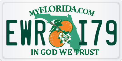 FL license plate EWRI79