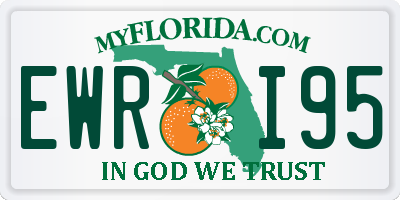 FL license plate EWRI95