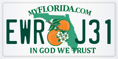 FL license plate EWRJ31