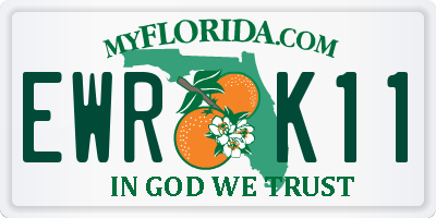 FL license plate EWRK11