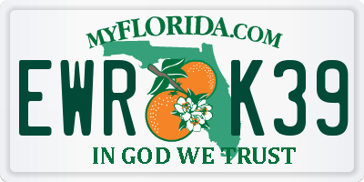 FL license plate EWRK39