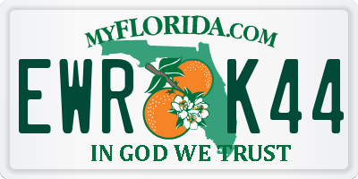 FL license plate EWRK44