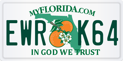 FL license plate EWRK64