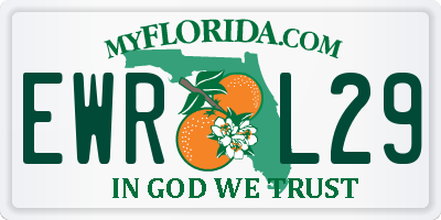 FL license plate EWRL29