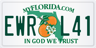 FL license plate EWRL41