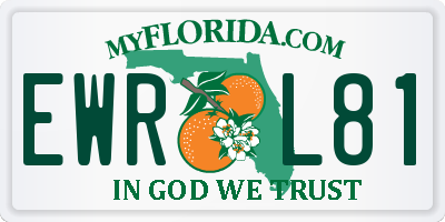 FL license plate EWRL81