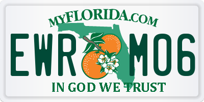 FL license plate EWRM06