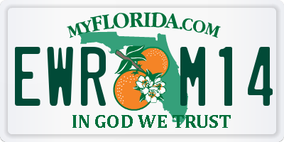 FL license plate EWRM14