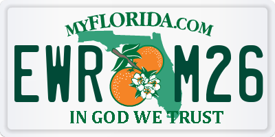 FL license plate EWRM26