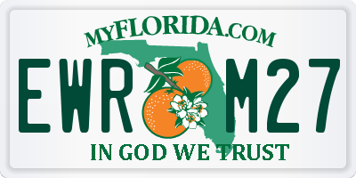 FL license plate EWRM27