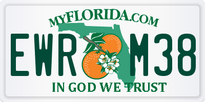 FL license plate EWRM38