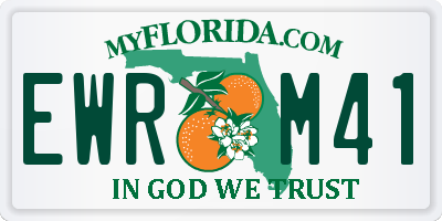 FL license plate EWRM41