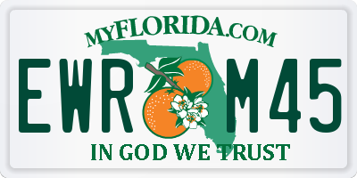 FL license plate EWRM45